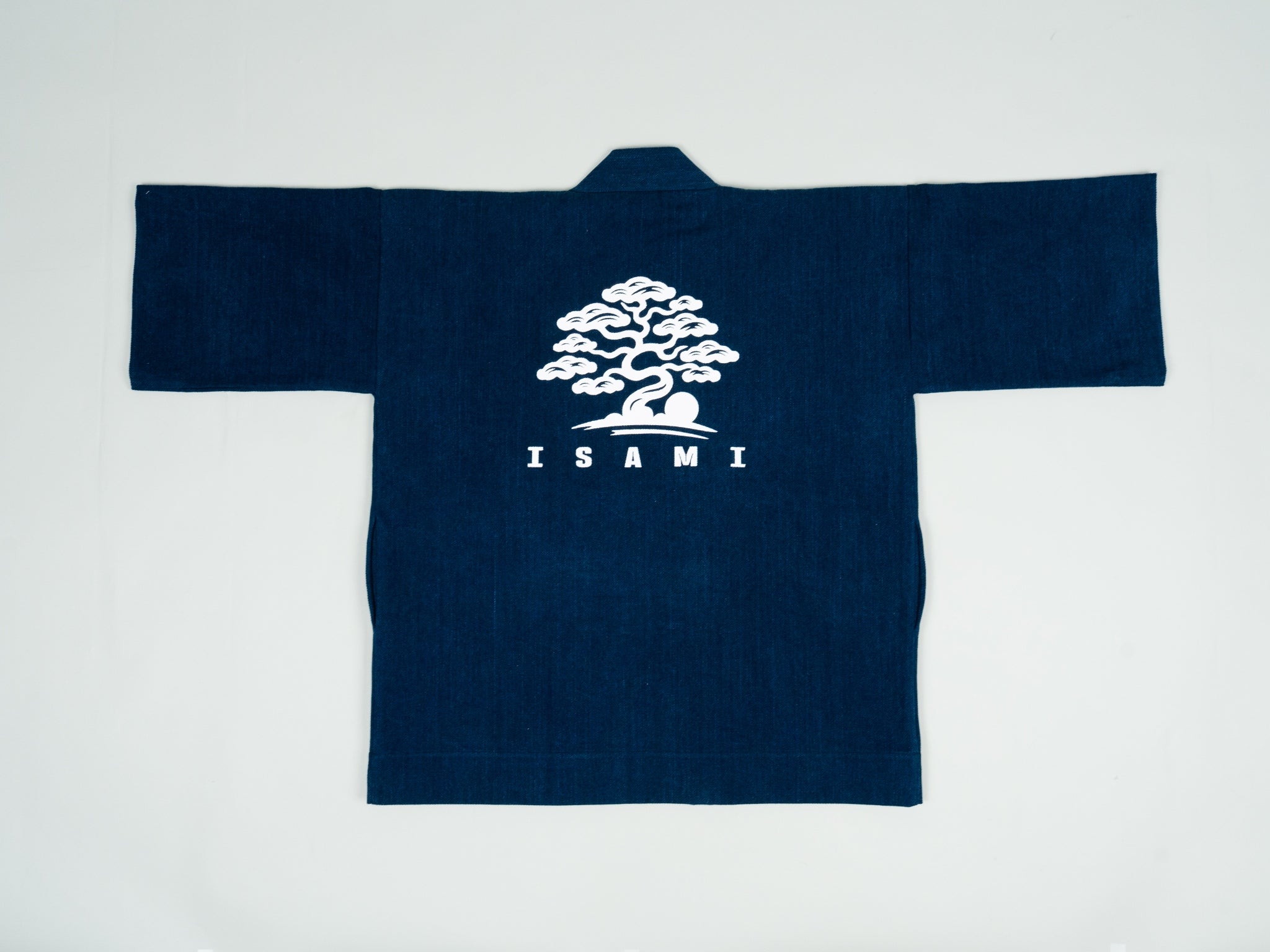 361 Hanten Jacket 深海｜刺子織を丸縫いした半纏ジャケット｜イサミ