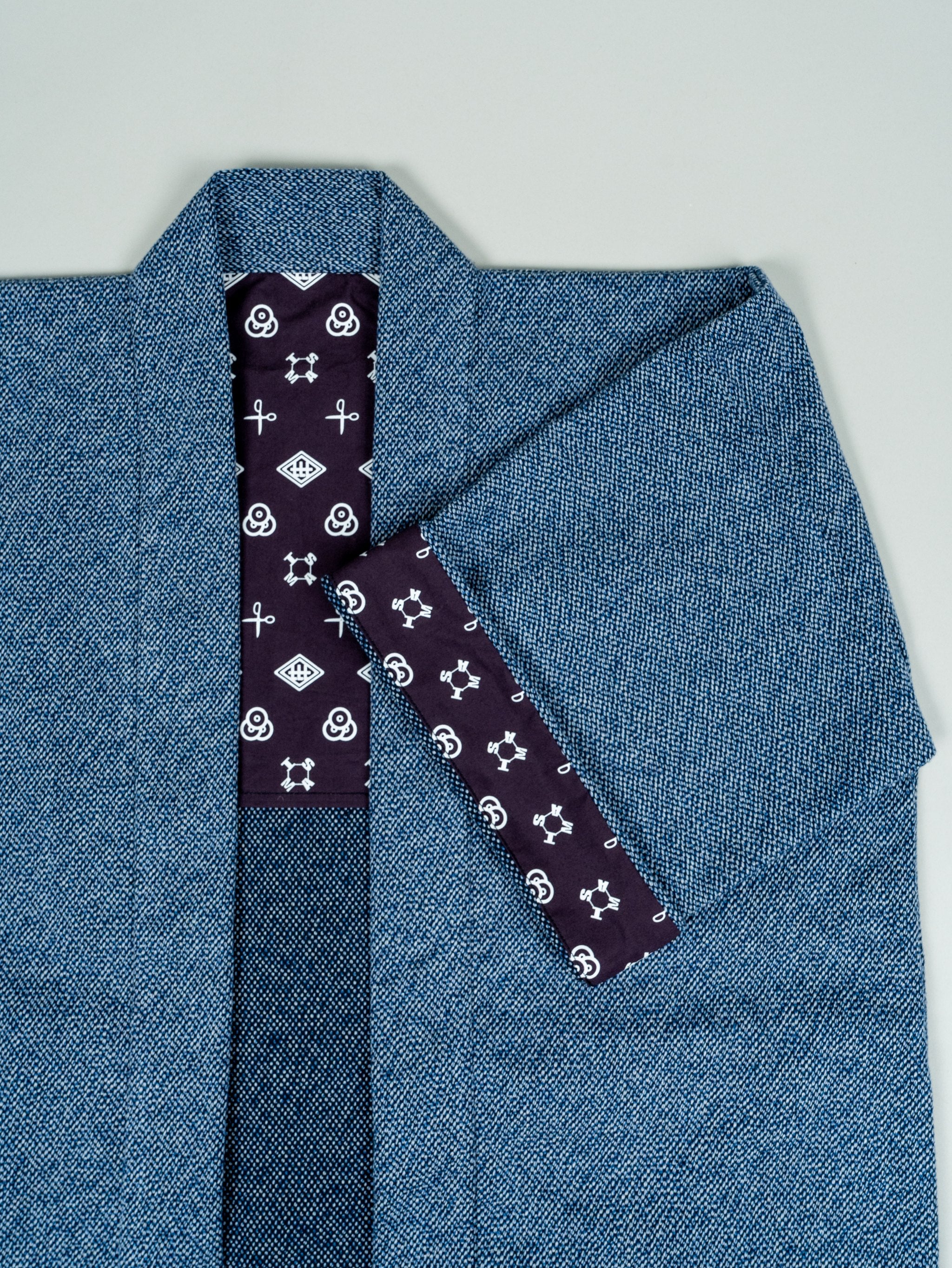 361 Hanten Jacket - 波（NAMI）｜刺子織の半纏ジャケット｜イサミ足袋本舗